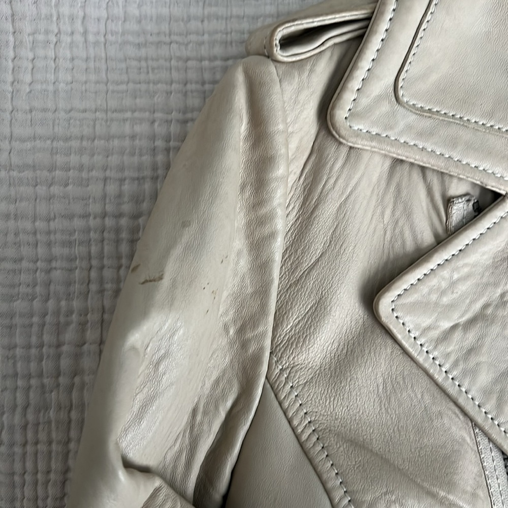 Buffalo Creme Leather Jacket - image 6